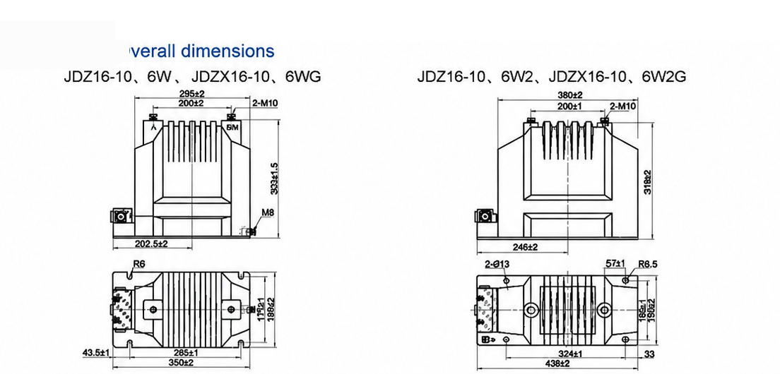 JDZF16-10-6W dessin de spécification