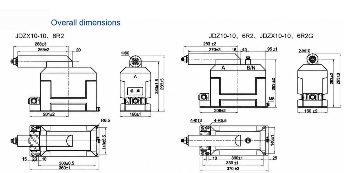 JDZX10-10-6R2 dessin de spécification