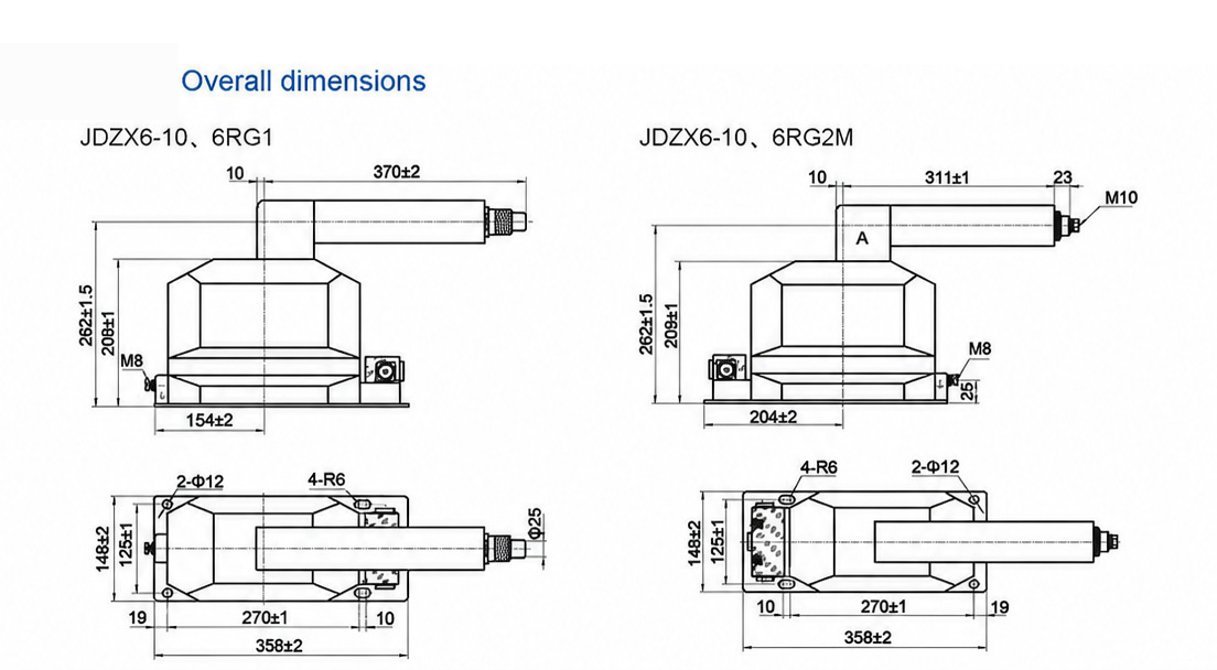 JDZX6-10-6RG1 dessin de spécification